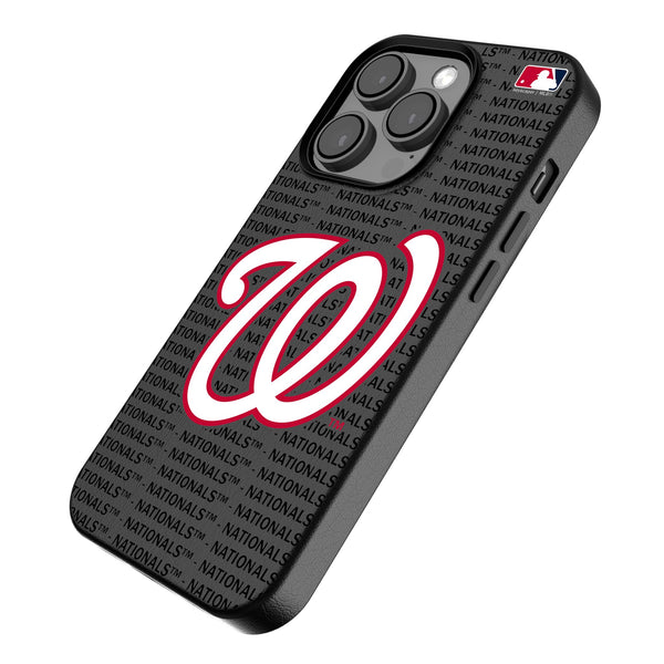 Washington Nationals Text Backdrop iPhone MagSafe Compatible Phone Case Iso.Jpg