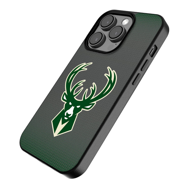 Milwaukee Bucks Linen iPhone MagSafe Compatible Phone Case Iso.Jpg