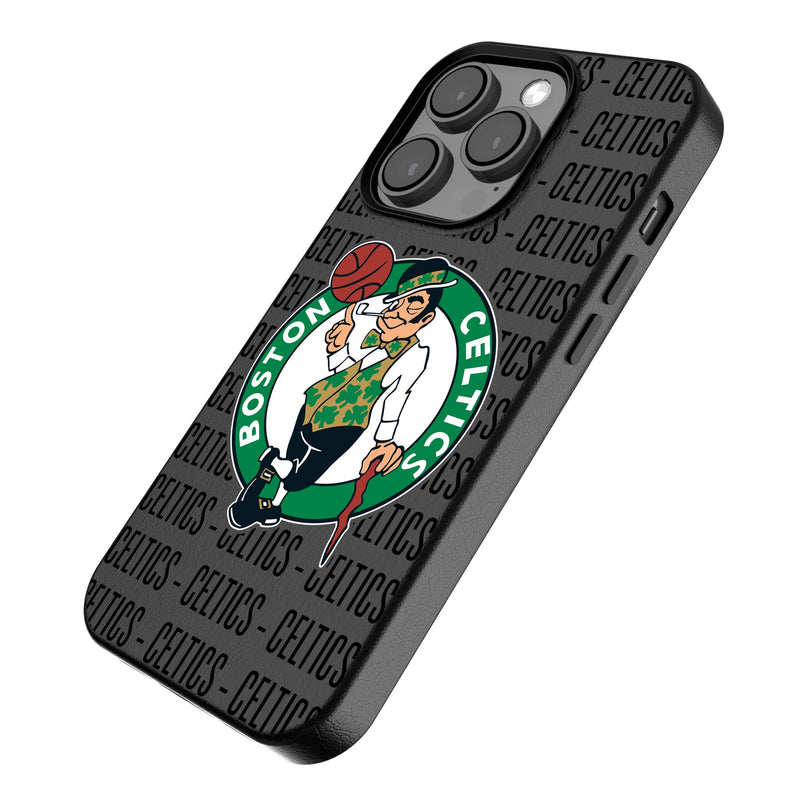 Boston Celtics Text Backdrop iPhone MagSafe Compatible Phone Case Iso.Jpg