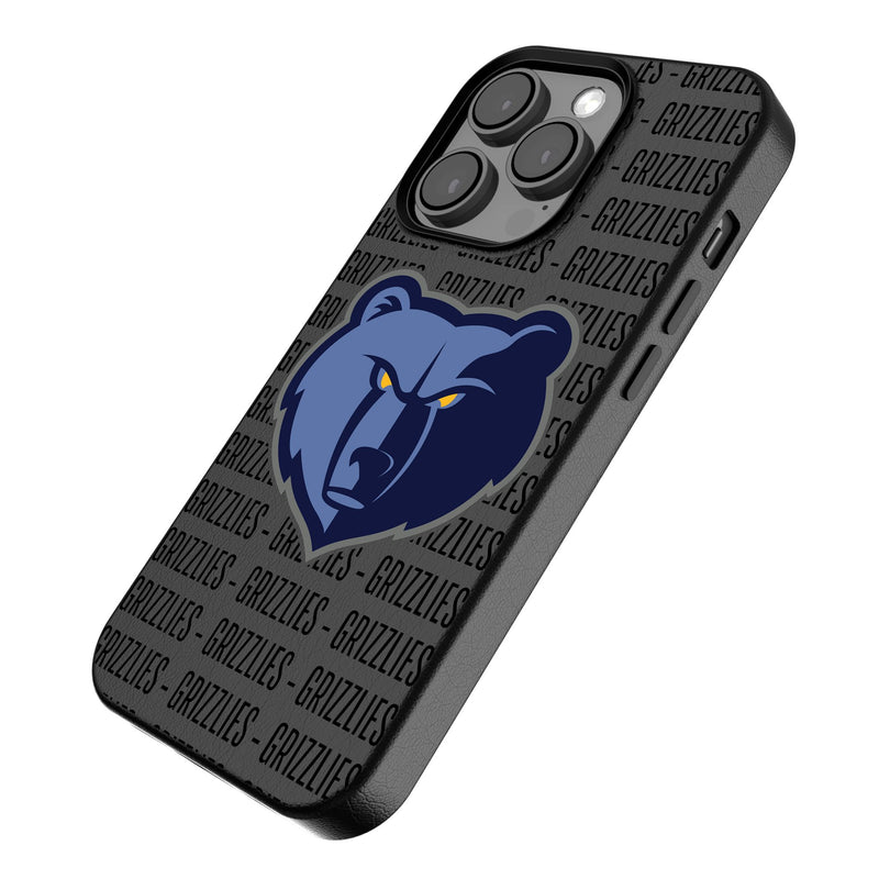 Memphis Grizzlies Text Backdrop iPhone MagSafe Compatible Phone Case Iso.Jpg