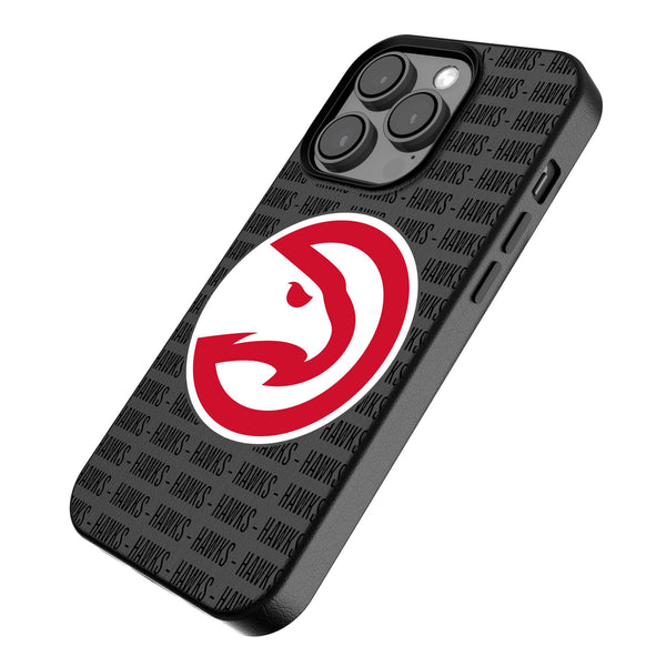 Atlanta Hawks Text Backdrop iPhone MagSafe Compatible Phone Case Iso.Jpg