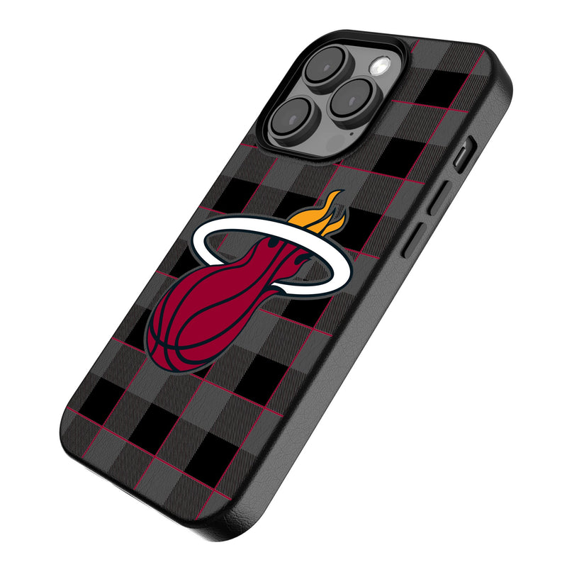 Miami Heat Plaid iPhone MagSafe Compatible Phone Case Iso.Jpg