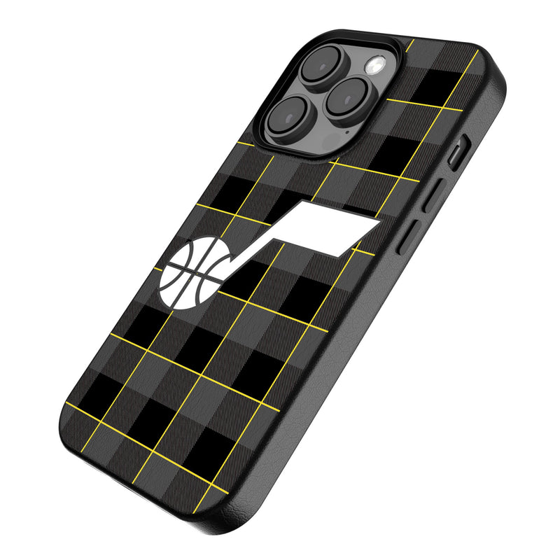 Utah Jazz Plaid iPhone MagSafe Compatible Phone Case Iso.Jpg