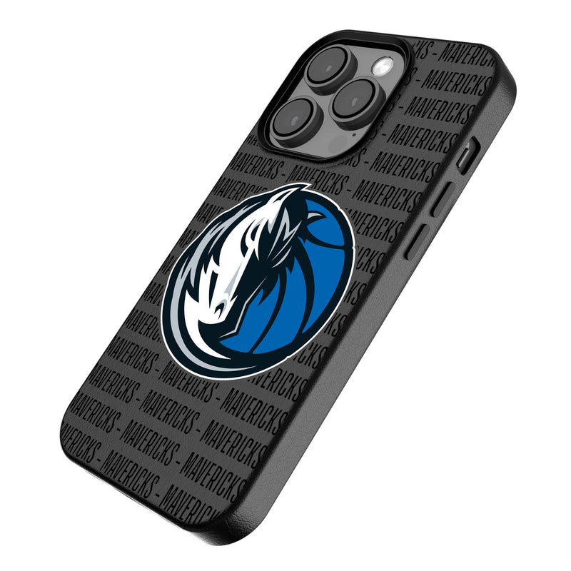 Dallas Mavericks Text Backdrop iPhone MagSafe Compatible Phone Case Iso.Jpg