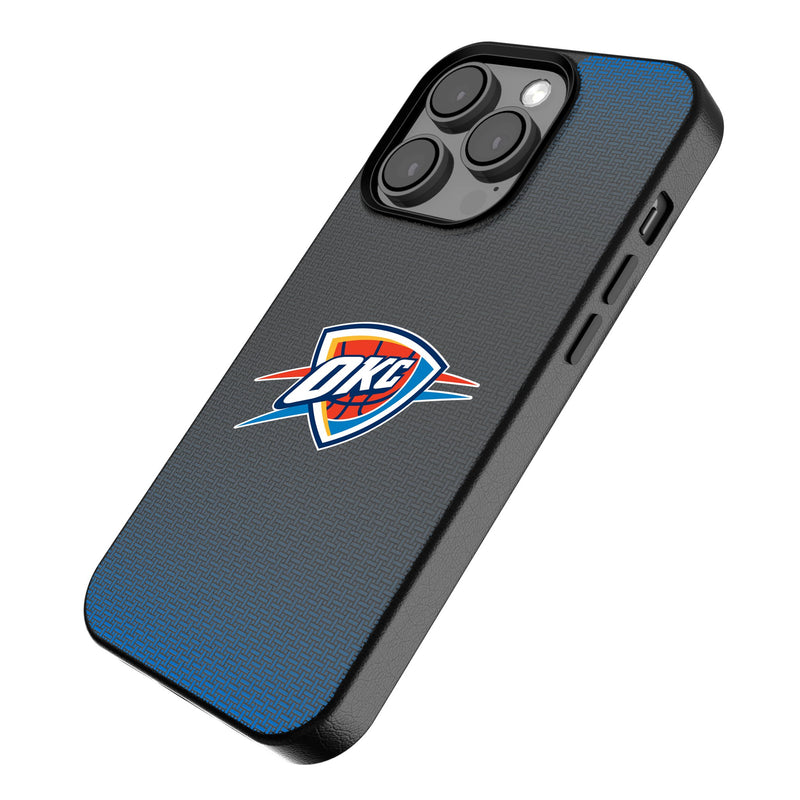 Oklahoma City Thunder Linen iPhone MagSafe Compatible Phone Case Iso.Jpg