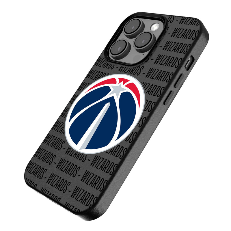 Washington Wizards Text Backdrop iPhone MagSafe Compatible Phone Case Iso.Jpg