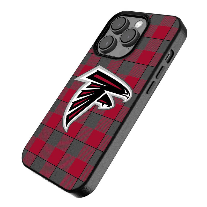 Atlanta Falcons Plaid iPhone Magnetic Phone Case Iso.Jpg