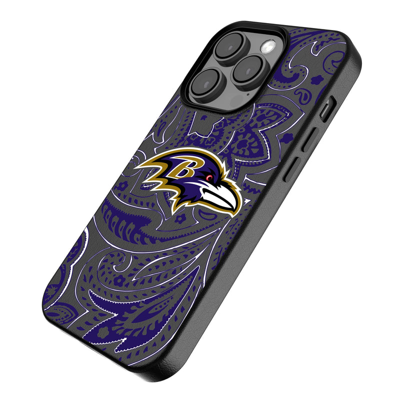 Baltimore Ravens Paisley iPhone MagSafe Compatible Phone Case Iso.Jpg