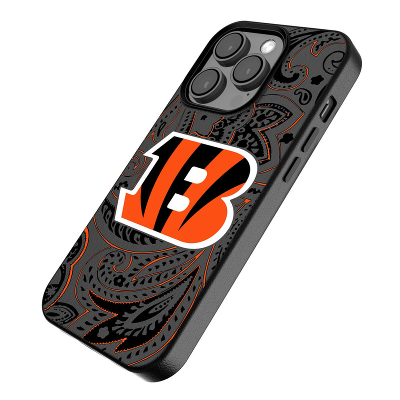 Cincinnati Bengals Paisley iPhone Magnetic Phone Case Iso.Jpg