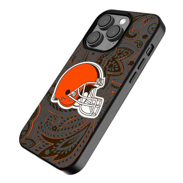 Cleveland Browns Paisley iPhone MagSafe Compatible Phone Case Iso.Jpg