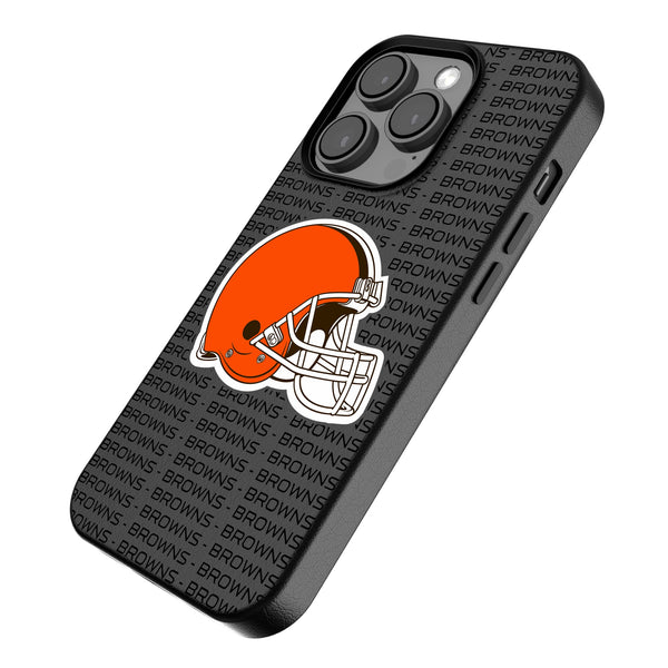 Cleveland Browns Text Backdrop iPhone MagSafe Compatible Phone Case Iso.Jpg