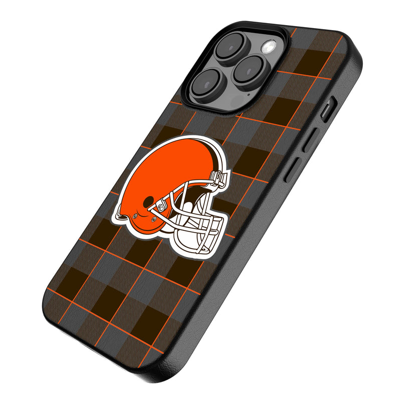 Cleveland Browns Plaid iPhone MagSafe Compatible Phone Case Iso.Jpg