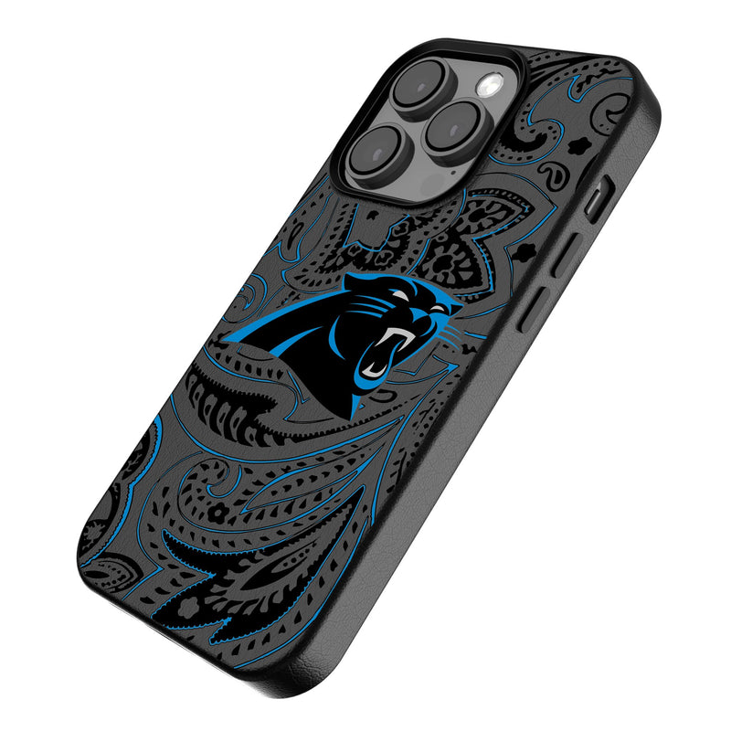 Carolina Panthers Paisley iPhone Magnetic Phone Case Iso.Jpg