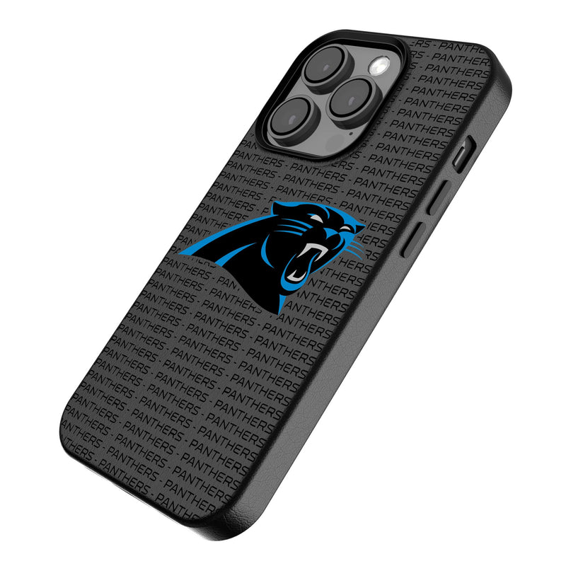 Carolina Panthers Text Backdrop iPhone MagSafe Compatible Phone Case Iso.Jpg