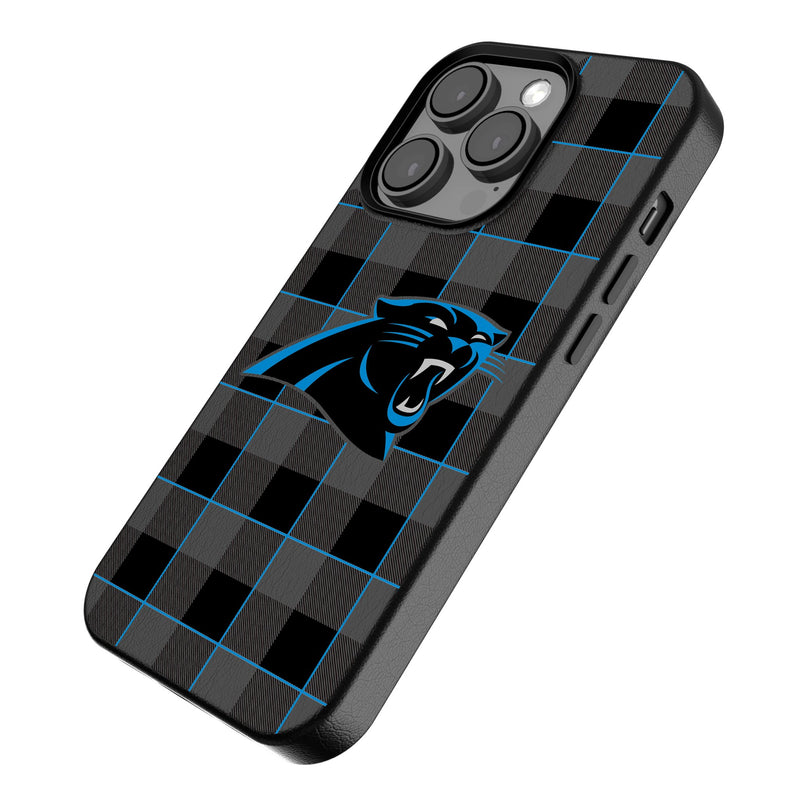 Carolina Panthers Plaid iPhone Magnetic Phone Case Iso.Jpg