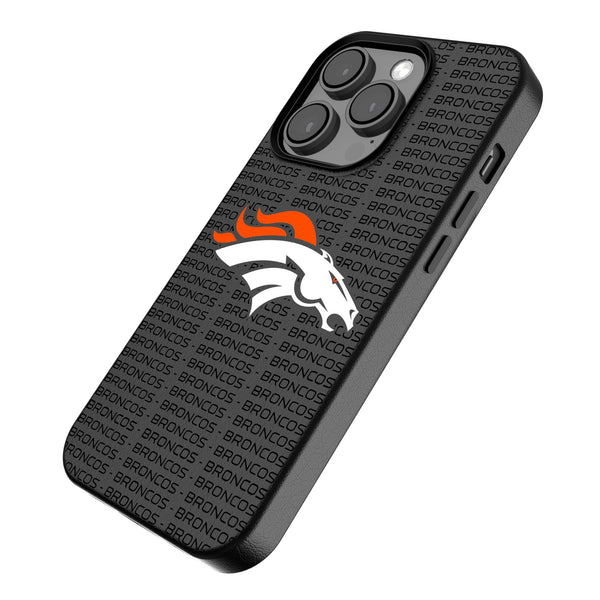 Denver Broncos Text Backdrop iPhone MagSafe Compatible Phone Case Iso.Jpg