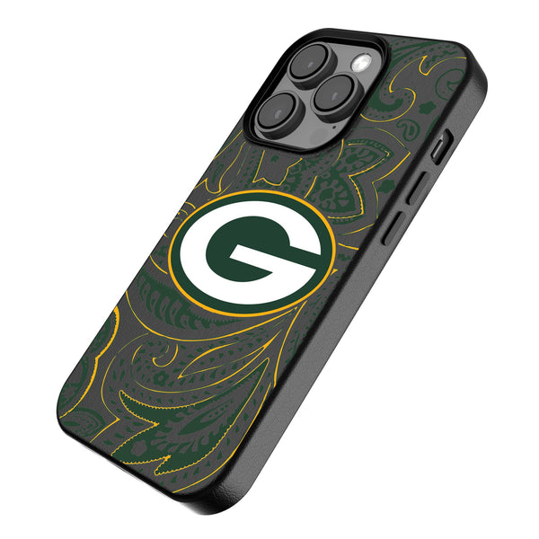 Green Bay Packers Paisley iPhone MagSafe Compatible Phone Case Iso.Jpg