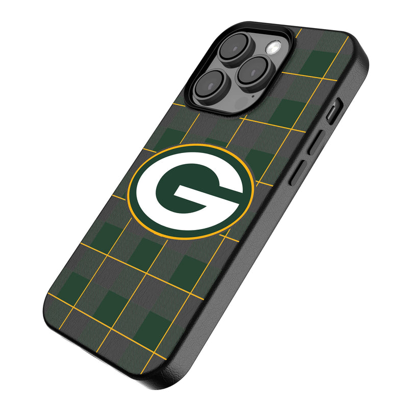 Green Bay Packers Plaid iPhone MagSafe Compatible Phone Case Iso.Jpg