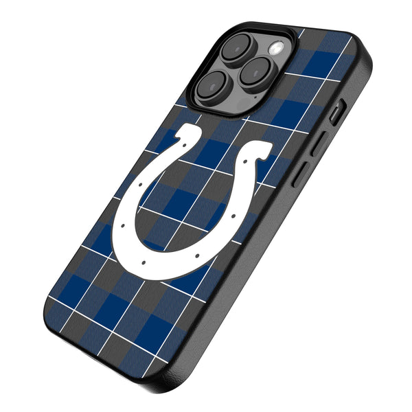 Indianapolis Colts Plaid iPhone MagSafe Compatible Phone Case Iso.Jpg