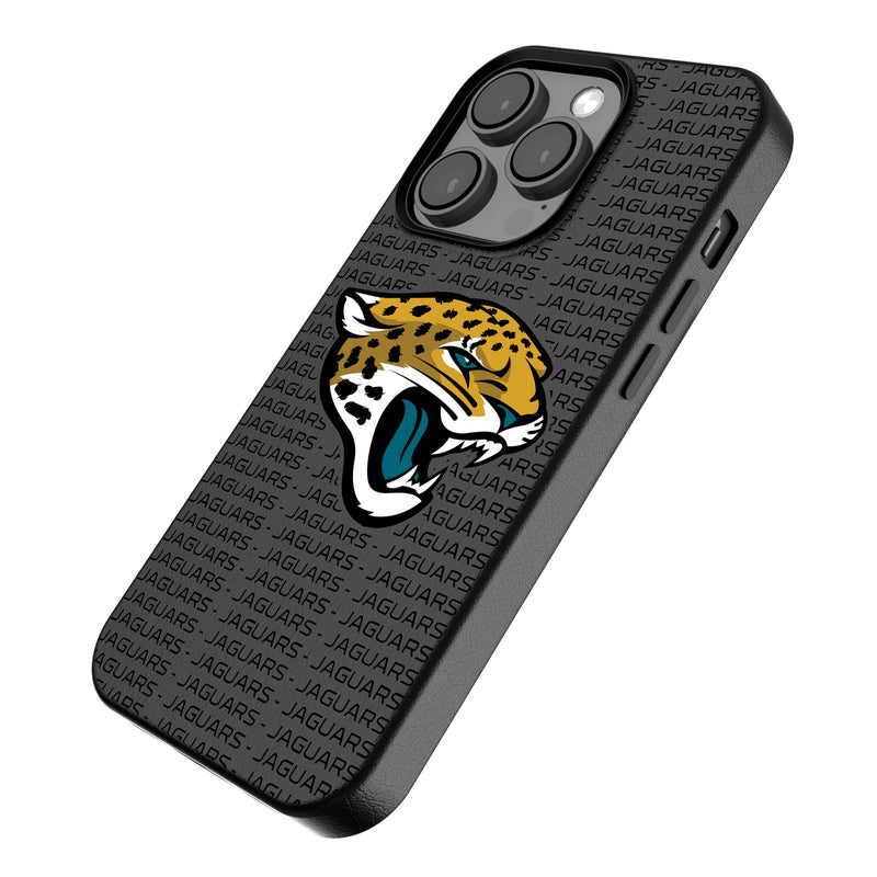 Jacksonville Jaguars Text Backdrop iPhone MagSafe Compatible Phone Case Iso.Jpg