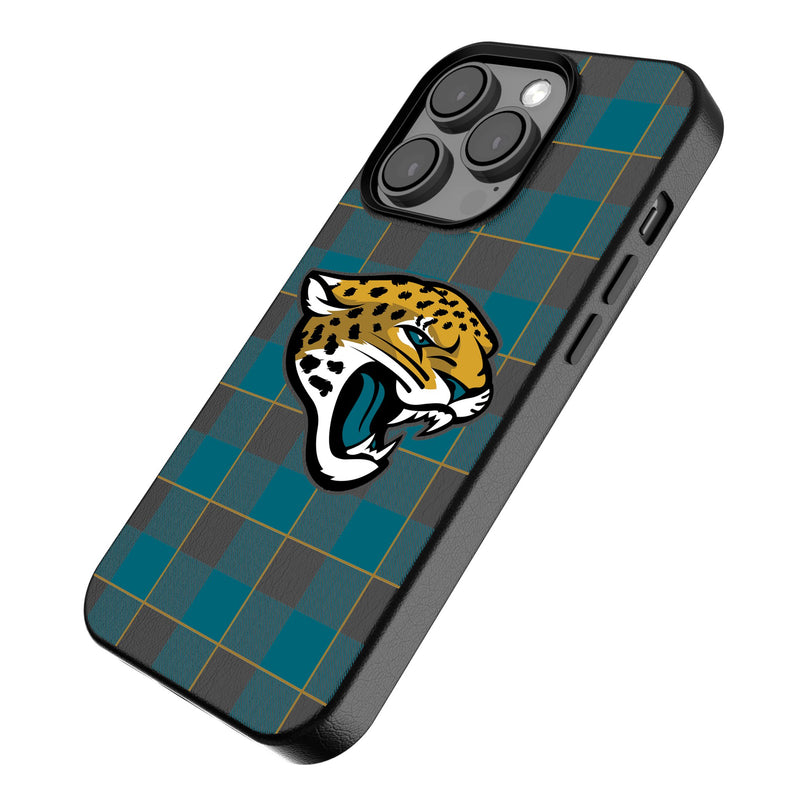 Jacksonville Jaguars Plaid iPhone Magnetic Phone Case Iso.Jpg