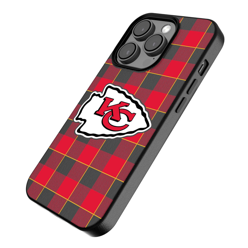 Kansas City Chiefs Plaid iPhone Magnetic Phone Case Iso.Jpg