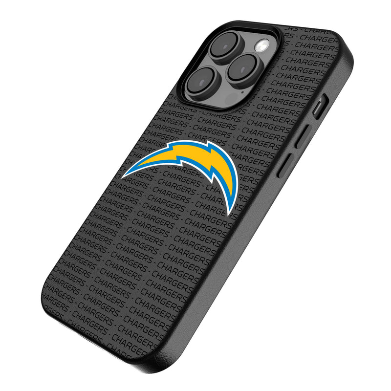 Los Angeles Chargers Text Backdrop iPhone MagSafe Compatible Phone Case Iso.Jpg