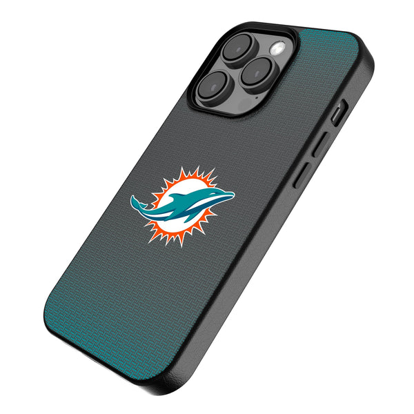 Miami Dolphins Linen iPhone MagSafe Compatible Phone Case Iso.Jpg