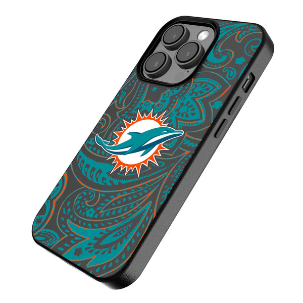 Miami Dolphins Paisley iPhone MagSafe Compatible Phone Case Iso.Jpg