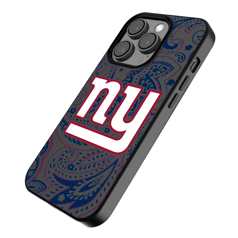 New York Giants Paisley iPhone Magnetic Phone Case Iso.Jpg