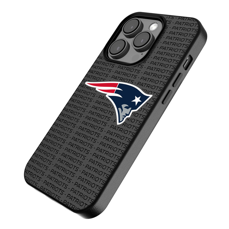 New England Patriots Text Backdrop iPhone MagSafe Compatible Phone Case Iso.Jpg