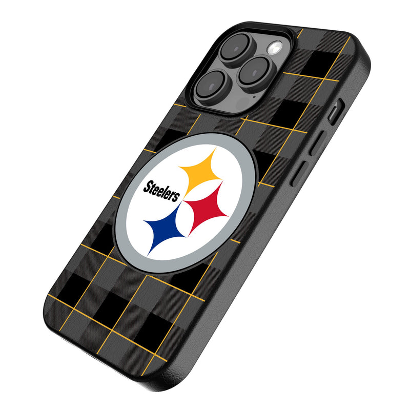 Pittsburgh Steelers Plaid iPhone MagSafe Compatible Phone Case Iso.Jpg