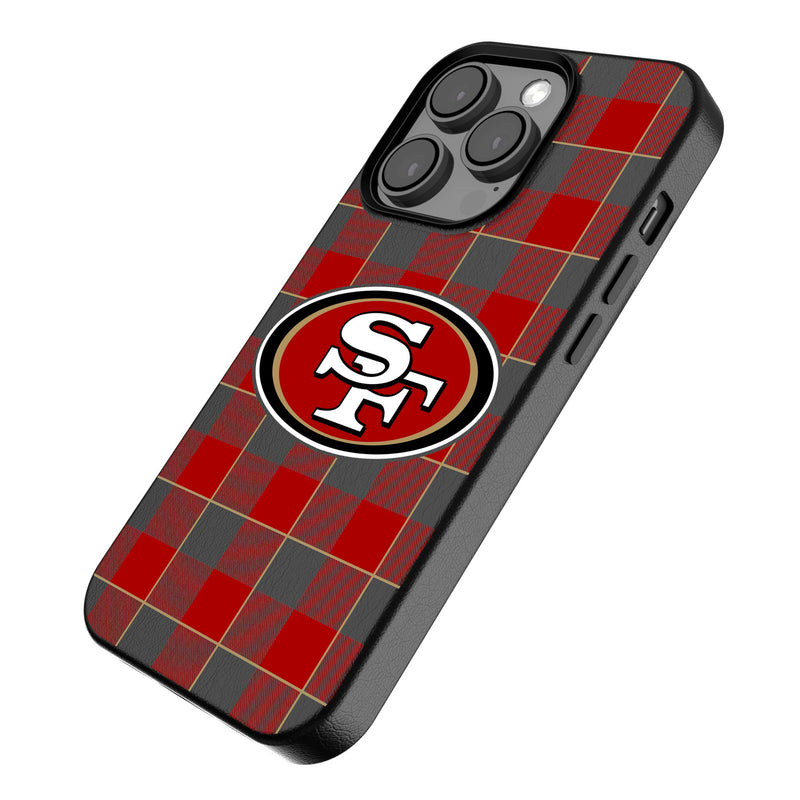 San Francisco 49ers Plaid iPhone Magnetic Phone Case Iso.Jpg