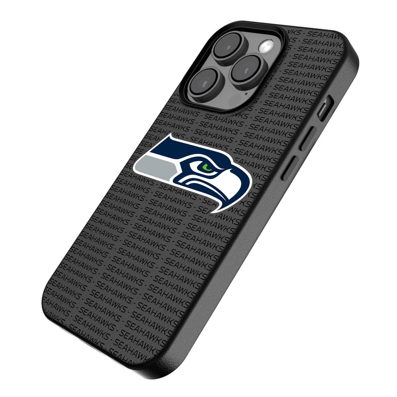 Seattle Seahawks Text Backdrop iPhone MagSafe Compatible Phone Case Iso.Jpg