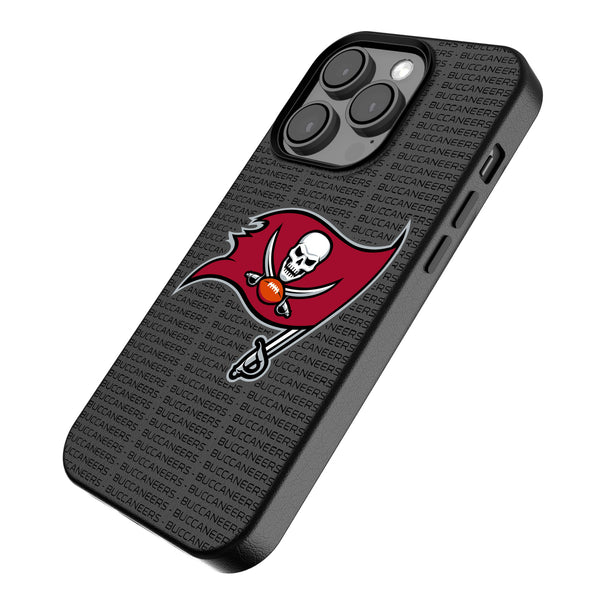 Tampa Bay Buccaneers Text Backdrop iPhone MagSafe Compatible Phone Case Iso.Jpg