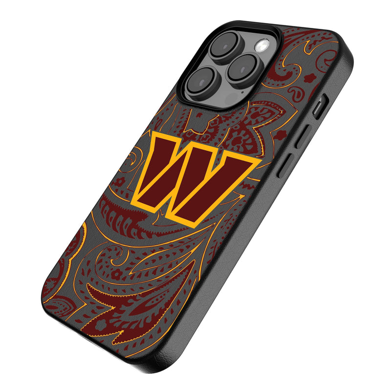 Washington Commanders Paisley iPhone Magnetic Phone Case Iso.Jpg