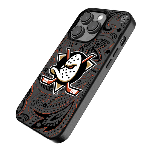 Anaheim Ducks Paisley iPhone MagSafe Compatible Phone Case Iso.Jpg