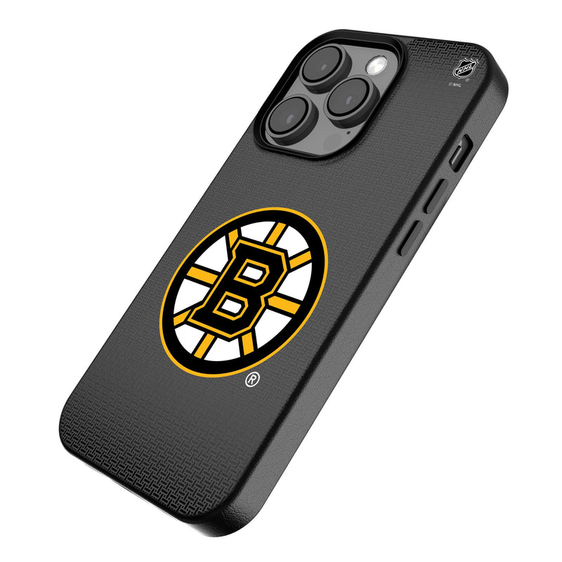 Boston Bruins Linen iPhone MagSafe Compatible Phone Case Iso.Jpg