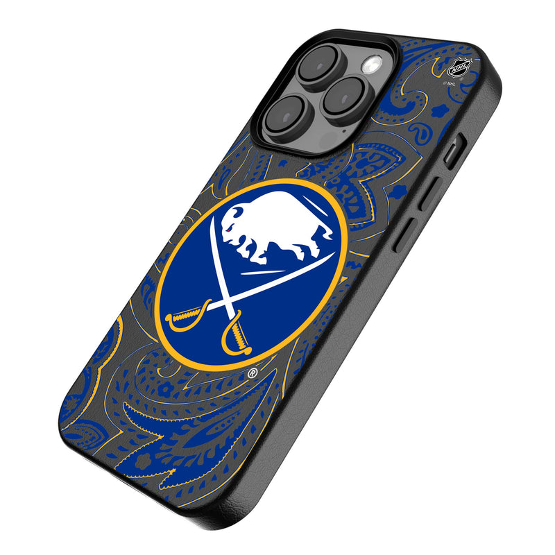 Buffalo Sabres Paisley iPhone MagSafe Compatible Phone Case Iso.Jpg