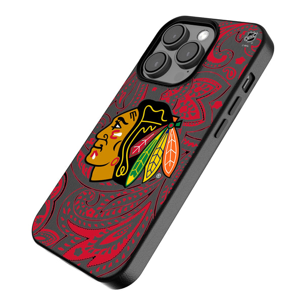 Chicago Blackhawks Paisley iPhone MagSafe Compatible Phone Case Iso.Jpg