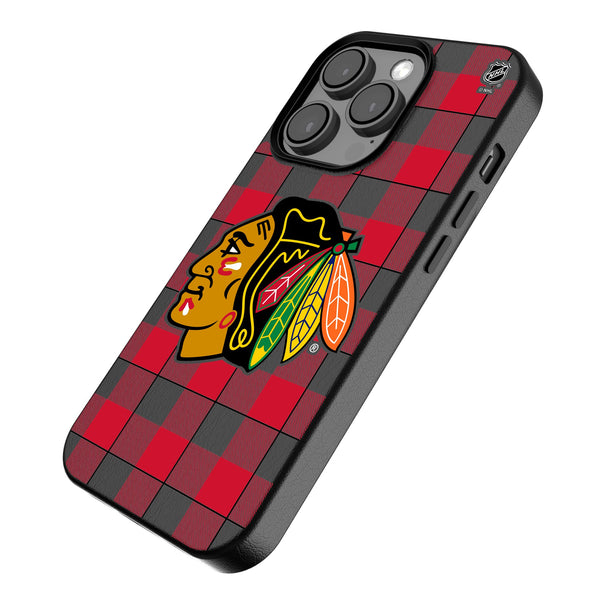 Chicago Blackhawks Plaid iPhone MagSafe Compatible Phone Case Iso.Jpg