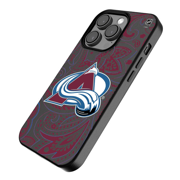 Colorado Avalanche Paisley iPhone MagSafe Compatible Phone Case Iso.Jpg