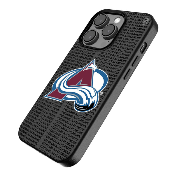 Colorado Avalanche Text Backdrop iPhone MagSafe Compatible Phone Case Iso.Jpg