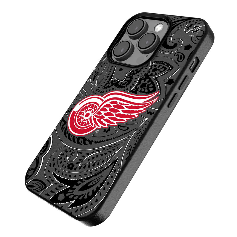 Detroit Red Wings Paisley iPhone MagSafe Compatible Phone Case Iso.Jpg