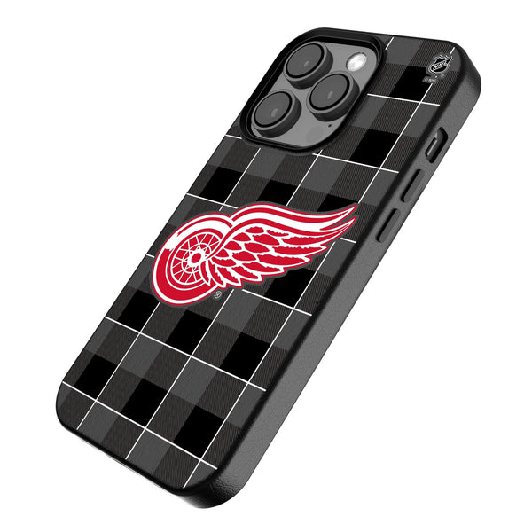 Detroit Red Wings Plaid iPhone MagSafe Compatible Phone Case Iso.Jpg