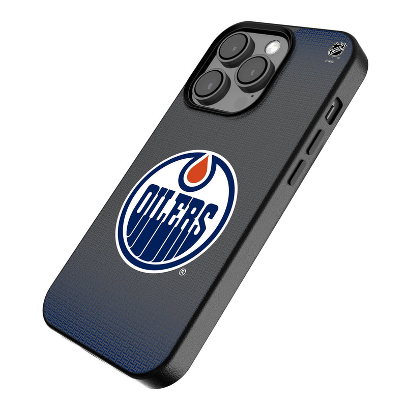 Edmonton Oilers Linen iPhone MagSafe Compatible Phone Case Iso.Jpg