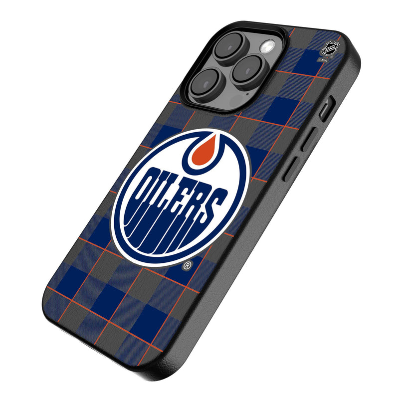 Edmonton Oilers Plaid iPhone MagSafe Compatible Phone Case Iso.Jpg