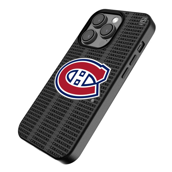 Montreal Canadiens Text Backdrop iPhone MagSafe Compatible Phone Case Iso.Jpg