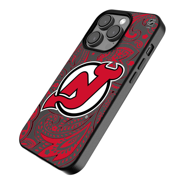 New Jersey Devils Paisley iPhone MagSafe Compatible Phone Case Iso.Jpg