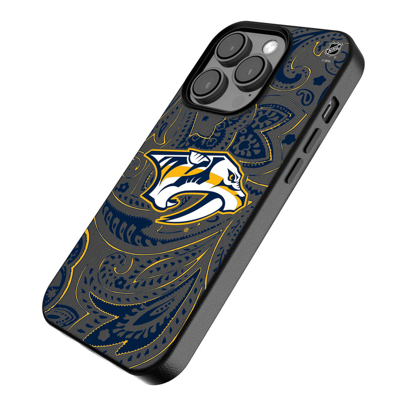 Nashville Predators Paisley iPhone MagSafe Compatible Phone Case Iso.Jpg